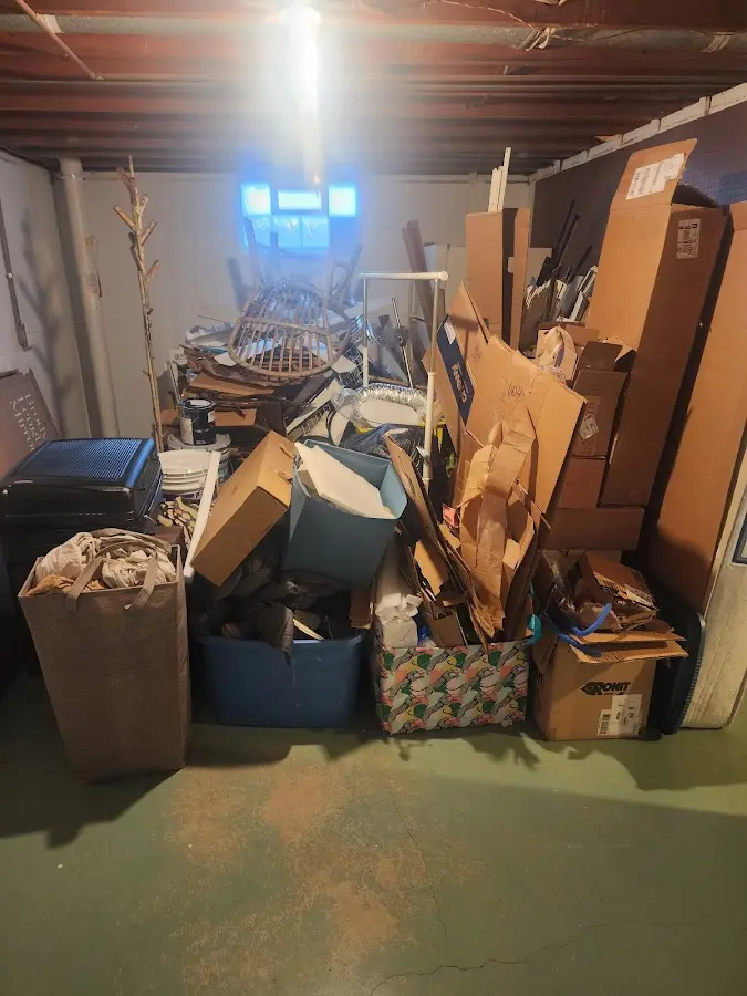 Roll-off dumpster container at job site for 8 Yard Dumpster Rental in Hawaiian Ocean View